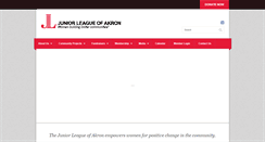 Desktop Screenshot of juniorleagueakron.org
